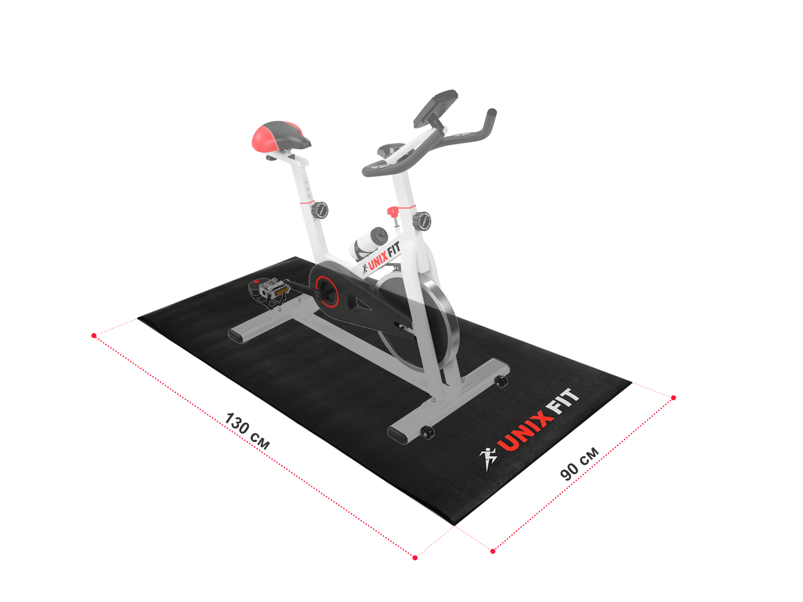 Коврик UNIX Fit для кардиотренажёров 130x90x0,6 см